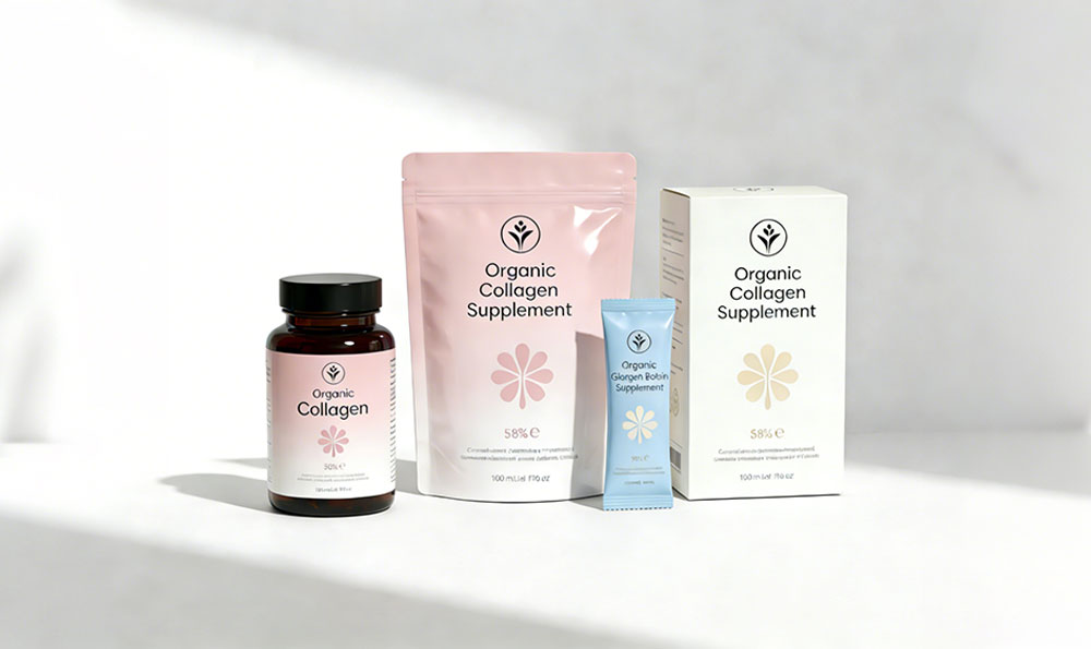 collagen supplement packaging تغليف مكملات الكولاجين
