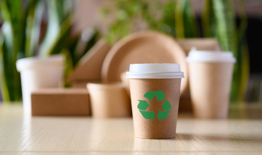 Sustainable Takeaway Coffee Cups فناجين قهوة الوجبات الجاهزة المستدامة