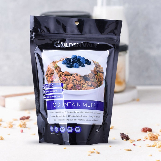 Remined Printure Proof Proof Resele Resele Stand Up قابلة لإعادة التدوير أكياس الجرانولا العضوية القابلة لإعادة التدوير