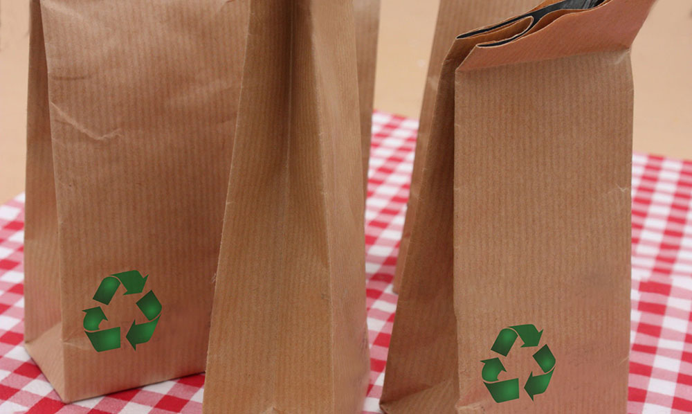 إعادة تدوير الأكياس الورقية 1