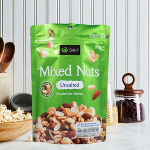 غذاء من الدرجة الغذائية الكربون محايدة معاد إعادة إعادة إحياءها قابلة لإعادة الإزاحة رقائق الألومنيوم الوقوف على كيس الكاجو