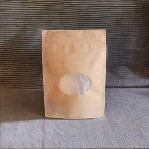 أكياس ورقية قابلة لإعادة التدوير مع نافذة