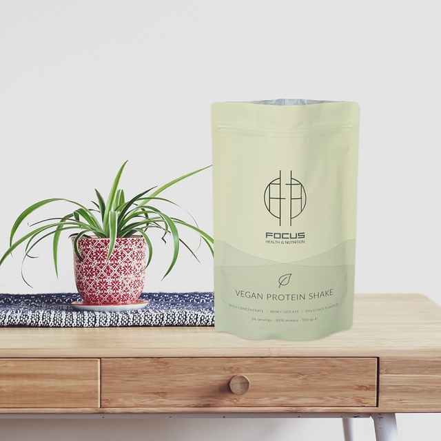 Zip Top Topalizable Minimalist Design Printing High Barrier Barrier Protin Bage Bag