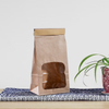 قابلة لإعادة التدوير Kraft Zip Doypack Printed Stand Up for Tea Matcha