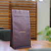 مخزون مغلفة قابلة للاستمتاع أعلى Zip 500g Brown Quad Seal Coffee Bag for Coffee Roasters