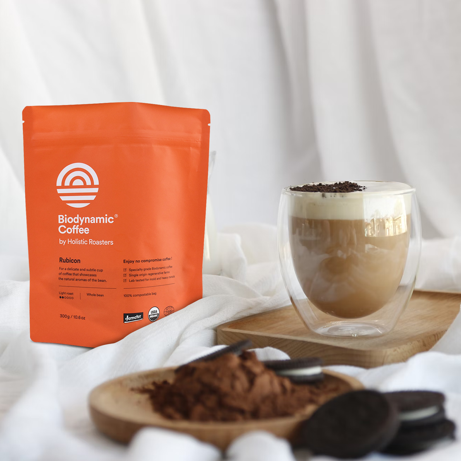 Low MOQ Digital Printing 100 Compostable Stand Up Coffee Coffee