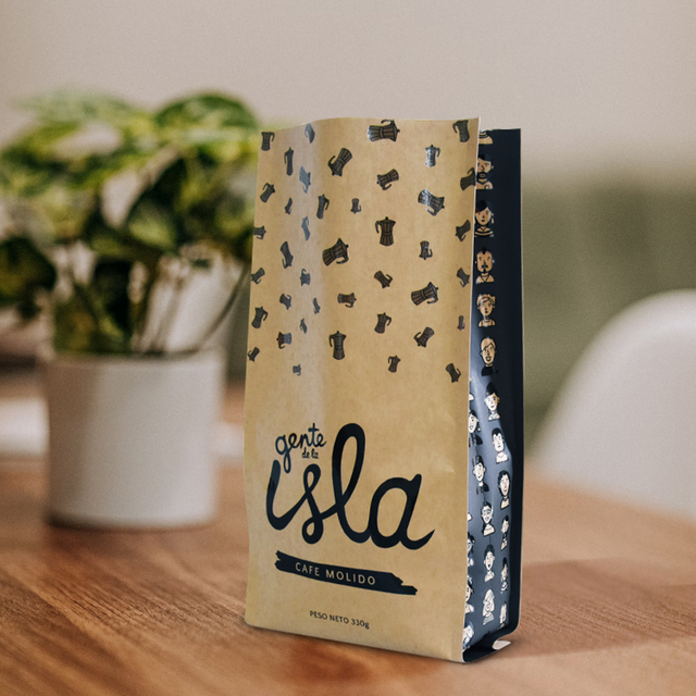 مواد مغلفة ببيئة القهوة القابلة للتغليف التعبئة والتغليف العضوي