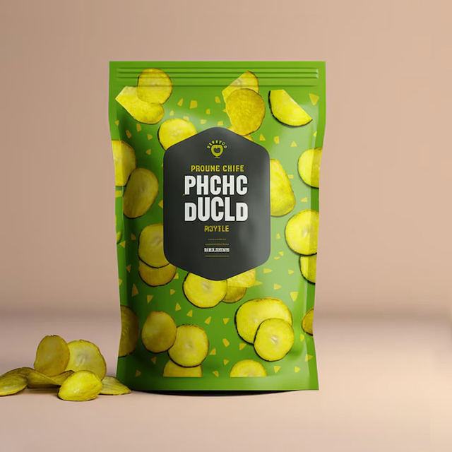 تصميم علامات تجارية مطبوعة قابلة للاستمتاع بحقبة رقائق البطاطس