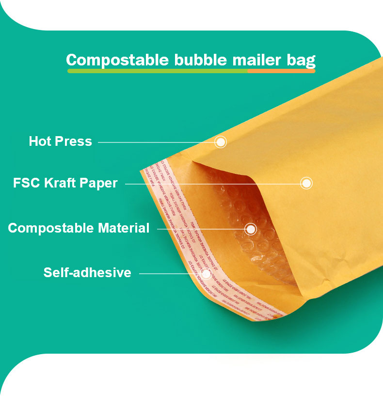 Biodeolable Bubble Mailer