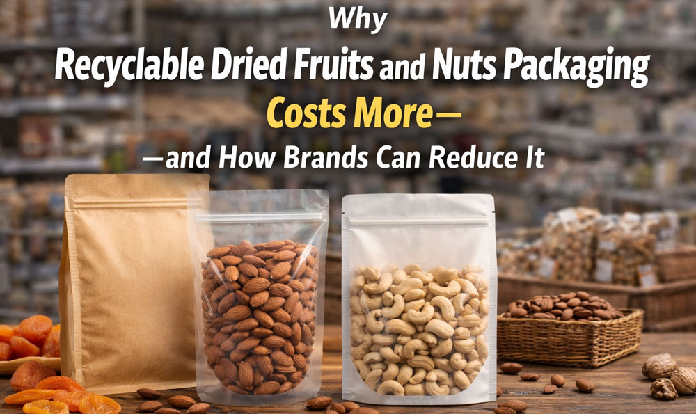 تغليف الفواكه المجففة والمكسرات