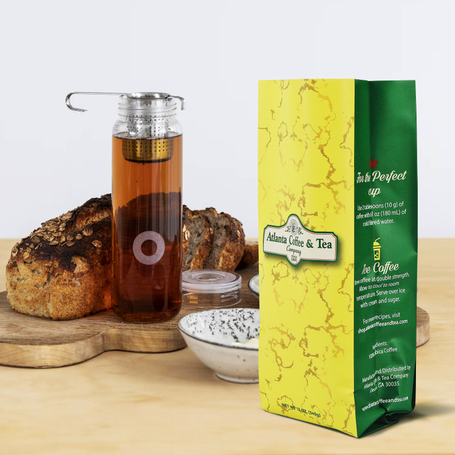 مطبوعة ختم مخصصة أكياس شاي القهوة العضوية قابلة للسماد
