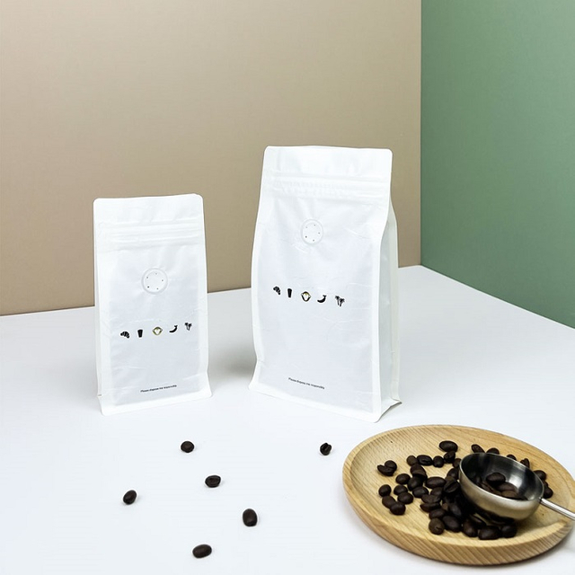 شعار الختم الساخن المطبوع قهوة قهوة الأرز القابلة للتحلل للبيع بالتجزئة