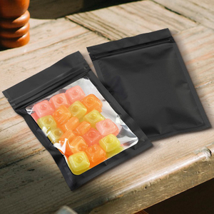 عالي الجودة مبطنة بالرقائق المسطحة Ziplock المطبوعة الأكياس الصغيرة الحلوى الصغيرة