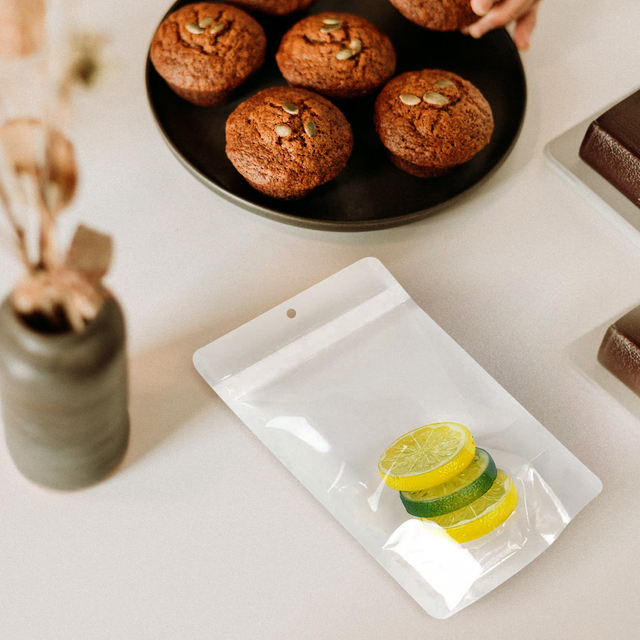 أكياس ziplock القابلة للسماد السلبية الكربونية لتعبئة الفواكه المجففة العضوية