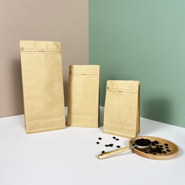 250g 500g 1kg بأحجام متعددة من الورق المنزلي قابلاً للتسميد القياسي الأكياس الفارغة