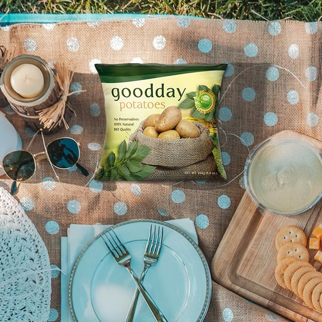 مخصصة المطبوعة المطبوعة على الهواء الظهر مختومة سميد القابلة للسماد شرائح تورتيلا الأكياس الفردية