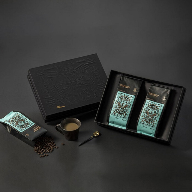 صندوق القهوة القابل لإعادة التدوير CO2 مجموعة عبوات مبتكرة للطباعة القهوة للموزعين