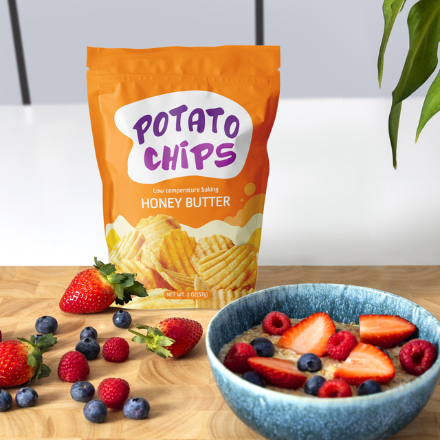 حقائب رقائق الرقائق بالجملة أكياس رقائق شخصية مطبوعة مخصصة مع سحاب جيب