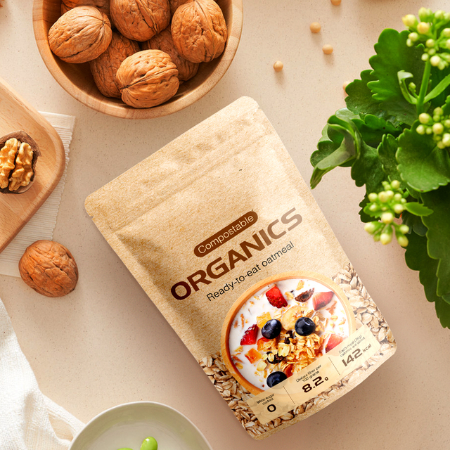 أكياس الجرانولا المعاد تدويرها بعد المستهلك