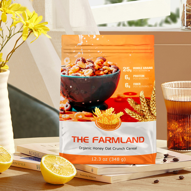 12oz الشوفان وأكياس الجرانولا العسل للبيع