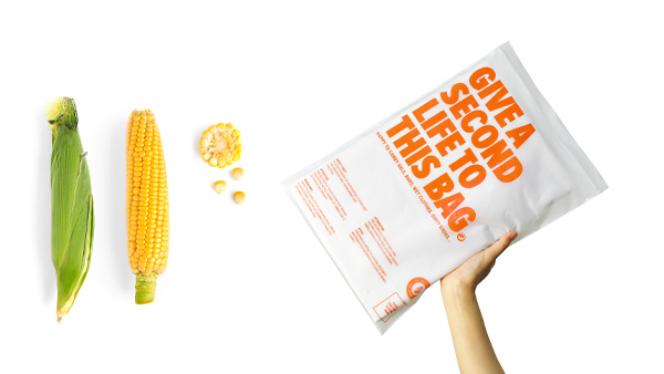 أكياس نشا الذرة القابلة للتحلل