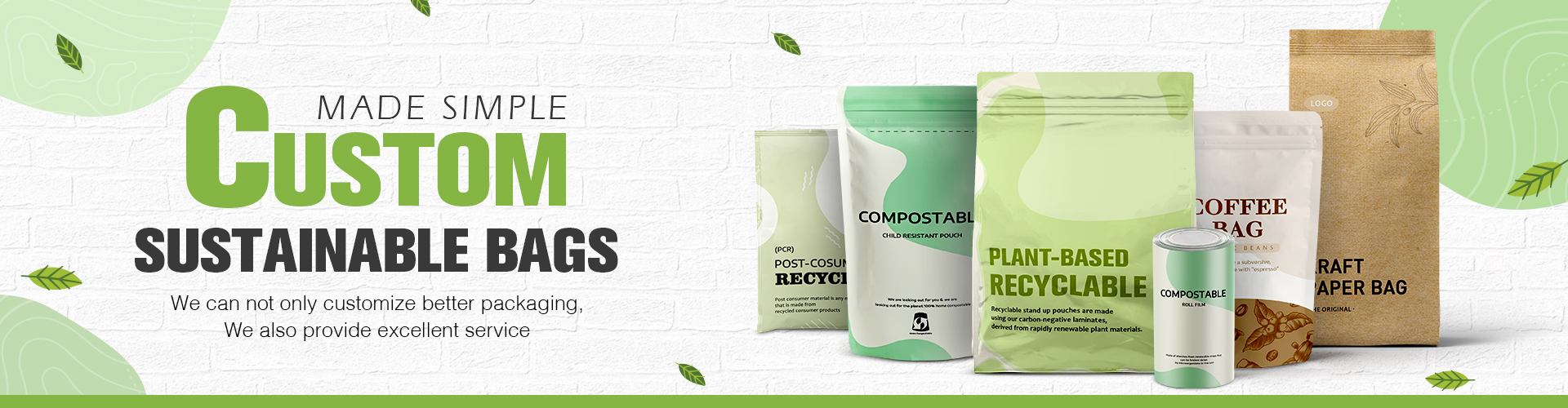 أكياس مستدامة مخصصة