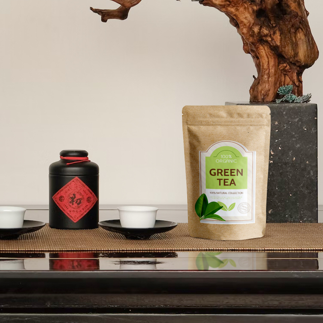 حقيبة تغليف أوراق فضفاضة صديقة للبيئة مع سحاب