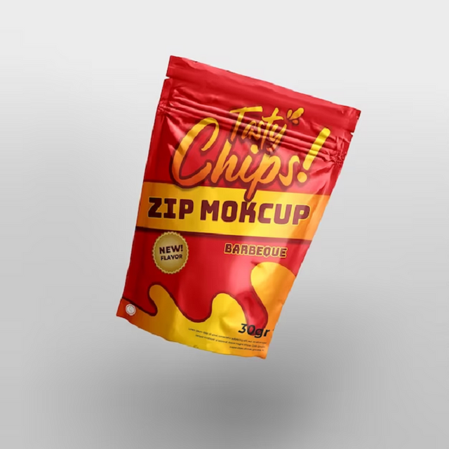 تصميم علامات تجارية مطبوعة قابلة للاستمتاع بحقبة رقائق البطاطس