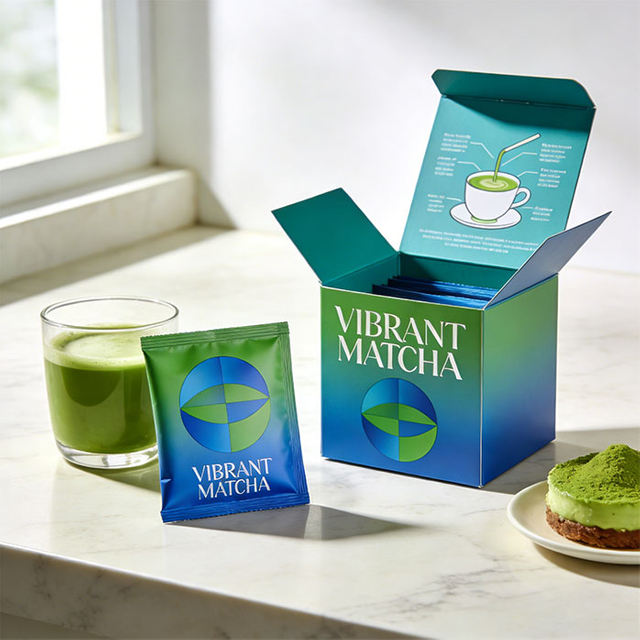 أكياس مسحوق ماتشا الصديقة للبيئة