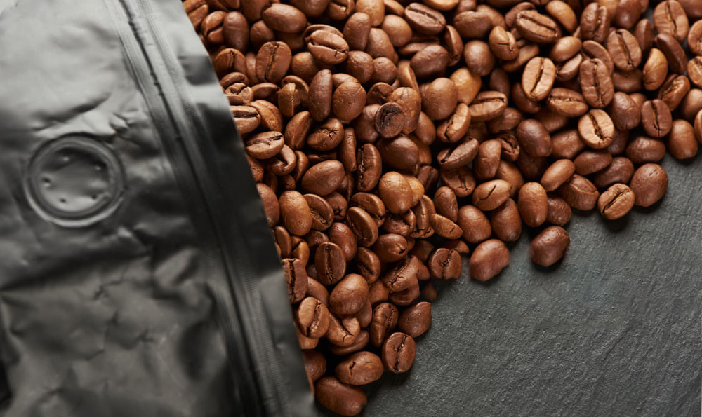 حقيبة القهوة مع صمام