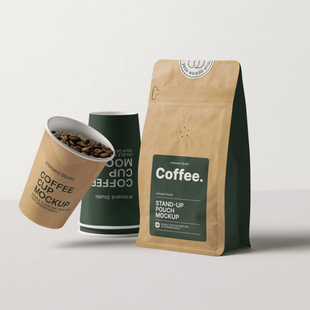 تصميم مخصص مرن قهوة قابلة للاستيلاء على عبوات القهوة الصغيرة محمصات القهوة