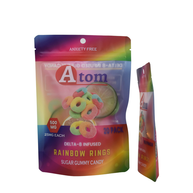 Frosted النهائي حقيبة التعبئة والتغليف الحلوى مع المواد القابلة لإعادة التدوير