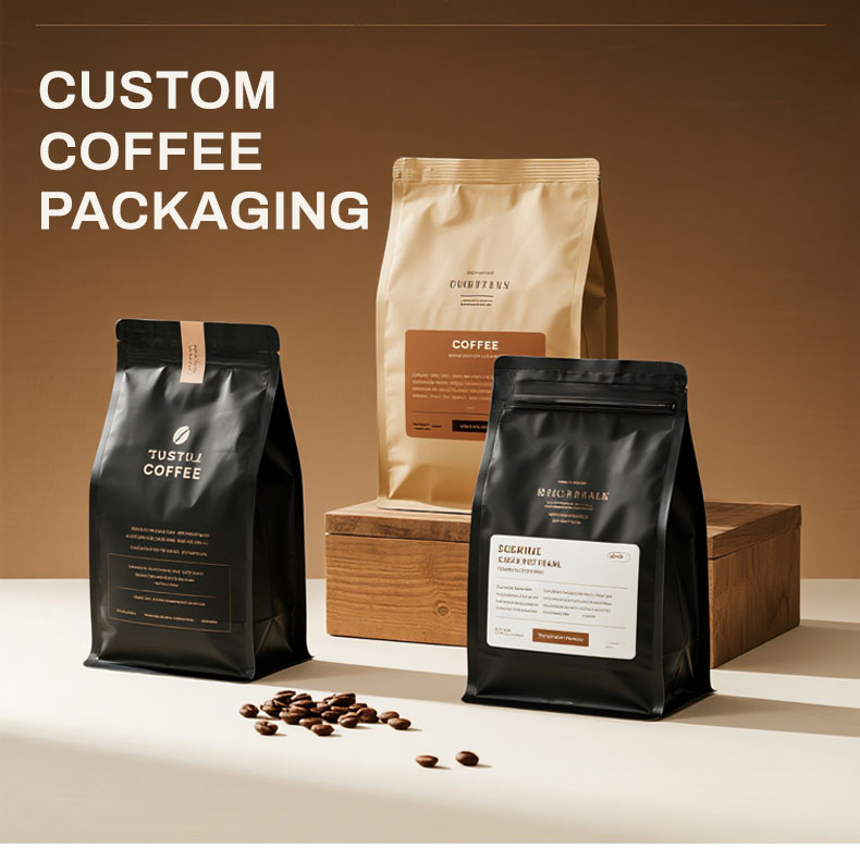 تصميم قهوة مخصص تغليف 
