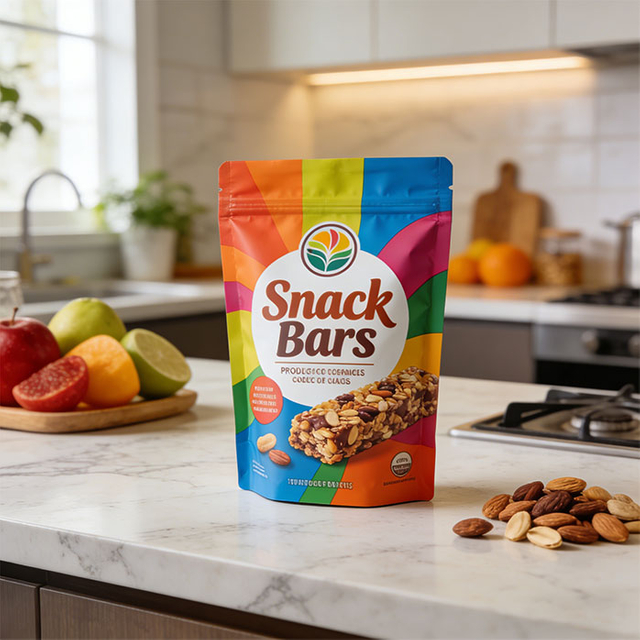 عبوات الوجبات الخفيفة العضوية المقرمشة القابلة للتحلل الحيوي