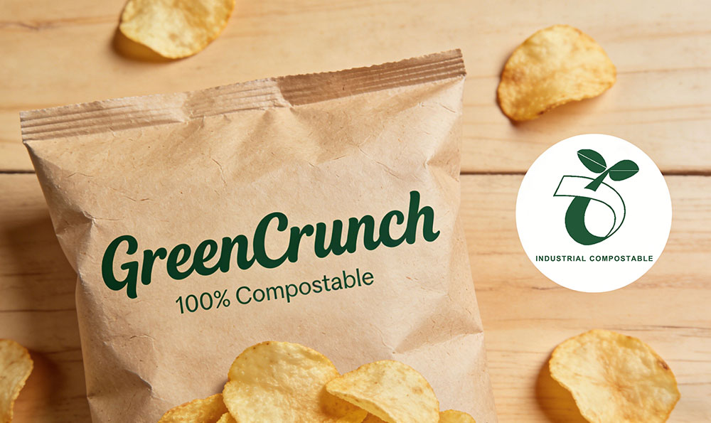 compostable chips packaging رقائق السماد التغليف
