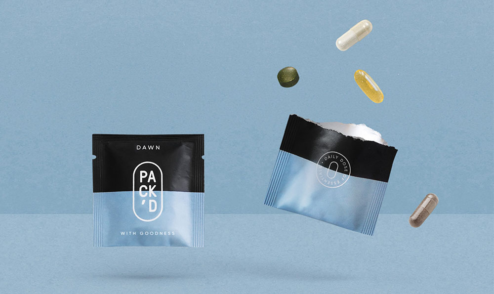 التغليف للمكملات الغذائية