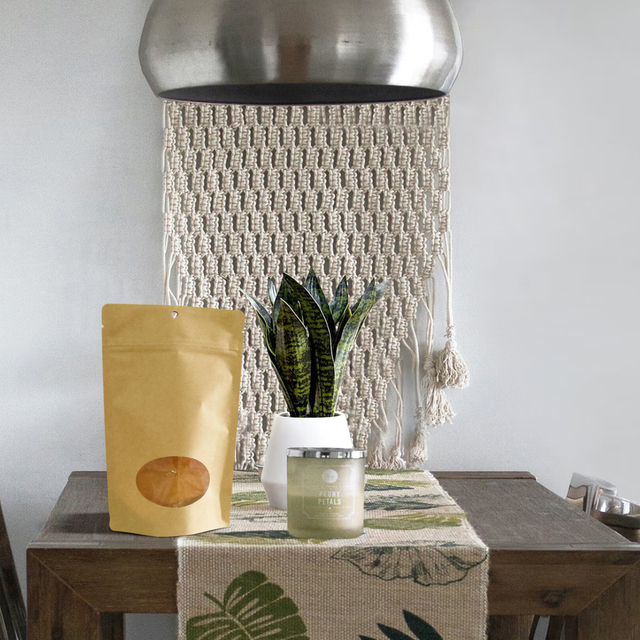 موازنة حقائب ziplock القابلة للتحلل البيئي المخصص للبيئة مع نافذة