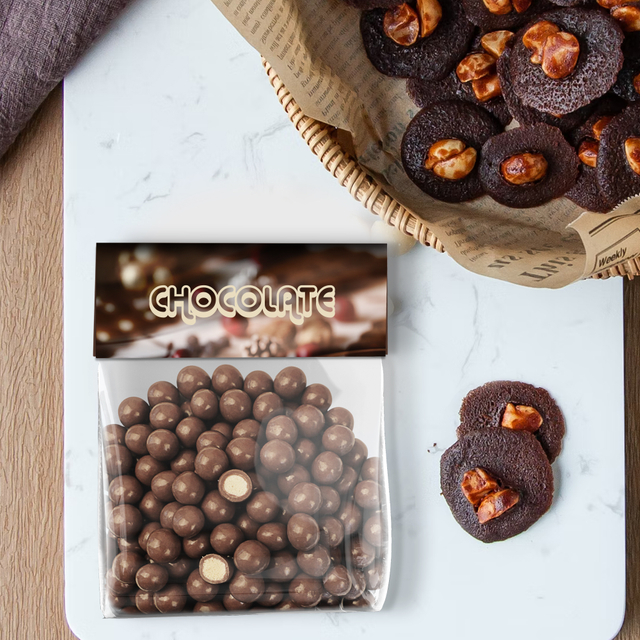 أكياس مخصصة للسيلوفان للشوكولاتة البيضاء