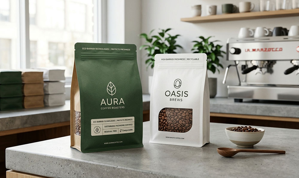 أكياس القهوة الصديقة للبيئة