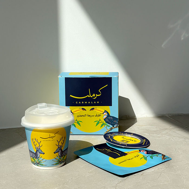 تصميم مخصص لتغليف القهوة بالتنقيط