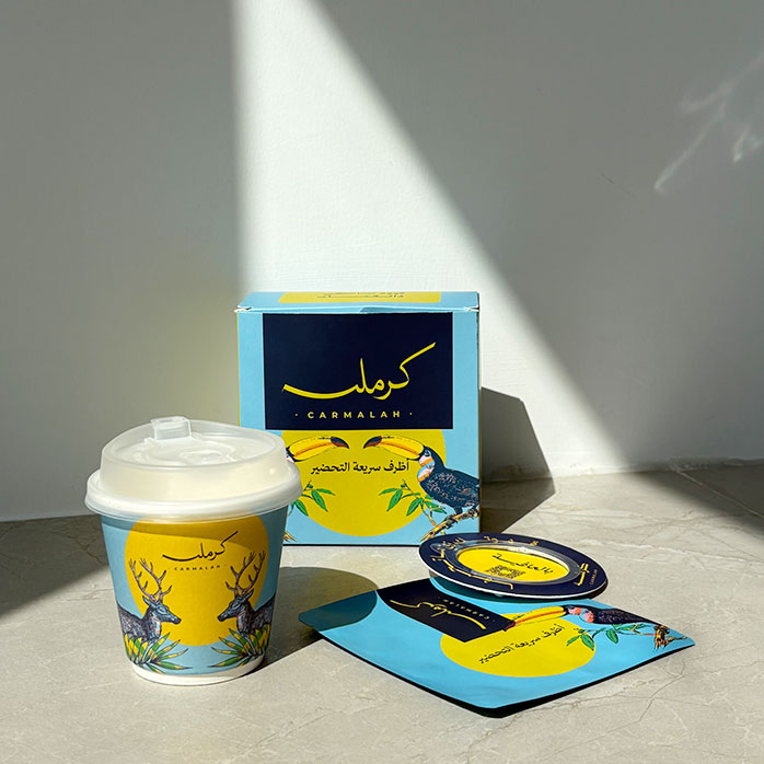 تصميم مخصص لتغليف القهوة بالتنقيط