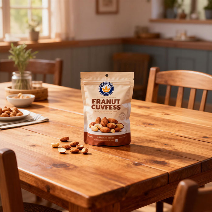 الحقيبة القابلة للتسميد لتغليف المواد الغذائية للمكسرات